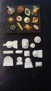 画像2: Reality in Scale[RIS35260]盛り付けられた料理セット 1 (2)