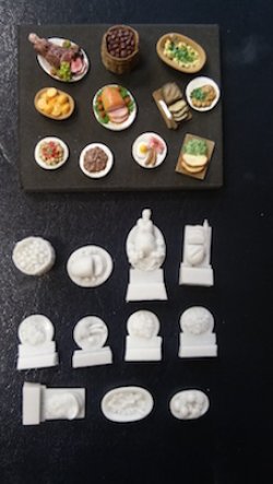 画像2: Reality in Scale[RIS35262]盛り付けられた料理セット 3