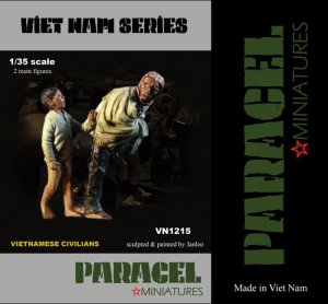 画像1: Paracel Miniatures[VN1215]1/35 ベトナム市民 老婆&子供(2体セット) (1)