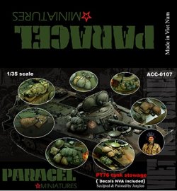 画像1: Paracel Miniatures[AC0107]1/35 北ベトナム軍 PT-76積荷セット