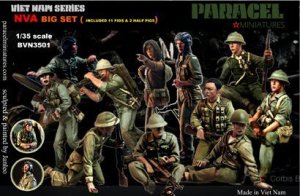 画像1: Paracel Miniatures[BVN3501]1/35 北ベトナム軍 ビッグセット(13体セット) (1)