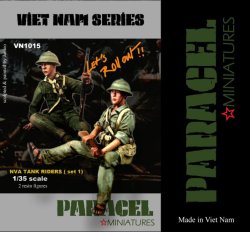 画像1: Paracel Miniatures[VN1015]1/35 北ベトナム軍 戦車跨乗兵セット1(A+Ｂ)(2体セット)