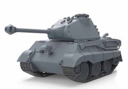 画像2: モンモデル[MENWWT-003]WWT　ドイツ重戦車 キングタイガーポルシェ砲塔)