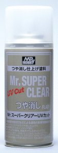 画像1: GSIクレオス[B523]Mr.スーパークリアーUVカット（溶剤系スプレー） つや消し (1)