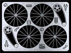 画像1: Passion Models[P35-130]1/35 英軍空挺兵自転車用スポークエッチングセット(タミヤ用) (1)