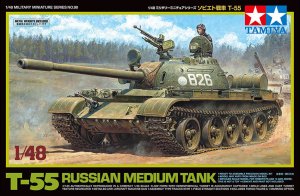 画像1: タミヤ[TAM32598]1/48 ソビエト戦車 T-55 (1)