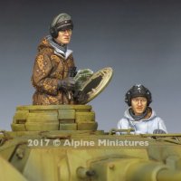 Alpine Miniatures[AM35240]1/35 WWII独 SS戦車兵セット(防寒服)(2体セット)