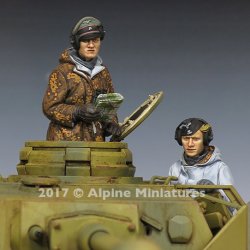 画像2: Alpine Miniatures[AM35240]1/35 WWII独 SS戦車兵セット(防寒服)(2体セット)