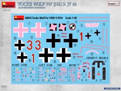 画像2: ミニアート[MA48045]1/48 フォッケ・ウルフ Fw 190D-9 JV 44 ザクセンベルク・シュヴァルム ベーシックキット