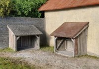Model Scene[91514]1/120(TTスケール) 壁沿いの小屋(2個入)(キット)