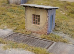 画像1: Model Scene[96504]1/144-1/160(Nスケール) 古い秤量所(キット) (1)