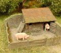 Model Scene[96519]1/144-1/160(Nスケール) 豚小屋(キット)