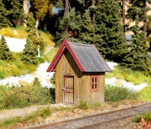 画像1: Model Scene[98528]1/87(HOスケール) 転轍小屋＃3(キット) (1)