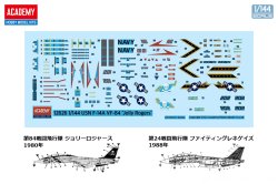 画像2: アカデミー[AM12626]1/144 F-14A トムキャット"VF-84 ジョリー・ロジャース"