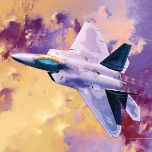 画像1: アカデミー[AM12423]1/72　F-22A　ラプター (1)