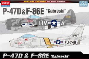 画像1: アカデミー[AM12530]1/72 P-47D & F-86E "ガブレスキー" (1)