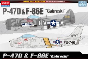 画像1: アカデミー[AM12530]1/72 P-47D & F-86E "ガブレスキー" (1)