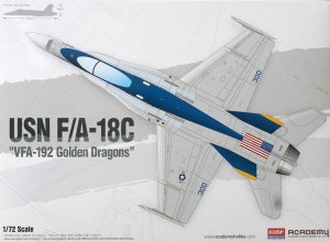 画像1: アカデミー[AM12564]1/72 F/A-18C Hornet VFA-192 Golden Dragons (1)