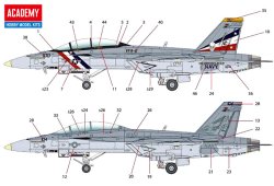 画像3: アカデミー[AM12567]　1/72　F/A-18F　”VFA-2　バウンティハンターズ”