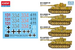 画像2: アカデミー[AM13422]1/72 VI号戦車 ティーガーI初期生産型