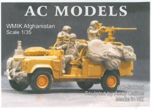 画像1: AC MODELS[ACM35005]1/35 現用 イギリス ランドローバーWMIK用 アフガニスタン 乗員&積荷セット(乗員3体入) (1)