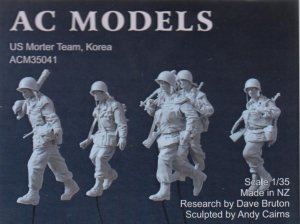 画像1: AC MODELS［ACM35041] 1/35 朝鮮戦争 米迫撃砲チーム(5体セット) (1)