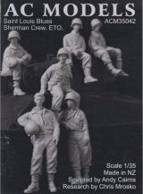 AC MODELS［ACM35042] 1/35 WWII米 シャーマン戦車クルー　欧州戦線(6体セット)