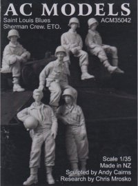 AC MODELS［ACM35042] 1/35 WWII米 シャーマン戦車クルー　欧州戦線(6体セット)
