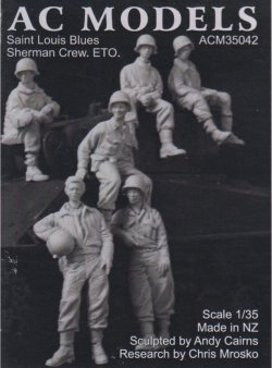 画像1: AC MODELS［ACM35042] 1/35 WWII米 シャーマン戦車クルー　欧州戦線(6体セット)