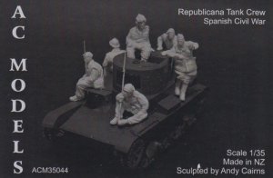 画像1: AC MODELS［ACM35044] 1/35 スペイン人民戦争 共和国軍戦車クルー(6体セット) (1)