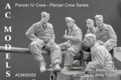 画像1: AC MODELS[ACM35052]1/35 WWII ドイツ IV号戦車乗員(5体セット)