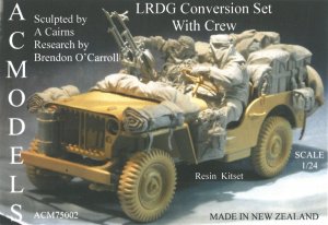 画像1: AC MODELS[ACM75002]1/24 WWII イギリス LRDGジープ コンバージョンセット(乗員2体入) (1)