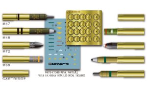 画像1: AFV  Club[AG35033]米軍　７５ｍｍ真鍮製砲弾セット (1)