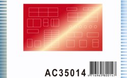 画像1: AFV  Club[AC35014] 1/35 反射防止コーティングレンズ 表現用シール メルカバMk.IV/CV9040B用