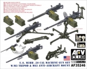 画像1: AFV  Club[FV35246] 1/35　M2HB.50機関銃セット　ｗ/三脚・対空機銃架 (1)