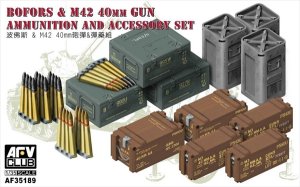 画像1: AFV  Club[FV35189]1/35 ボフォース/M42 40mm機関砲用 砲弾＆弾薬箱セット (1)