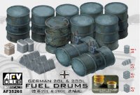 AFV  Club[FV35266]1/35 ドイツ軍 20L燃料缶＆200Lドラム缶セット