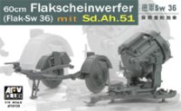AFV  Club[FV35125] 1/35 ドイツSW-36　サーチライト＆Sd.Ah51トレーラーセット