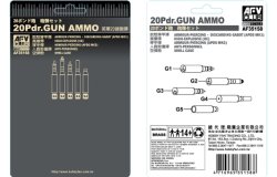 画像1: AFV  Club[FV35158] 1/35 20ポンド砲　砲弾セット