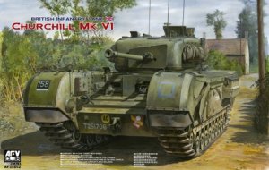 画像1: AFV  Club[FV35S52] 1/35　チャーチル歩兵戦車Ｍｋ.6/ＱＦ75mm砲搭載 (1)