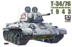 画像1: AFV  Club[FV35S57] 1/35 T-34/76　1943年 第183工場製 ＜限定版＞　砲塔・車体上部クリアー成型内部完全再現