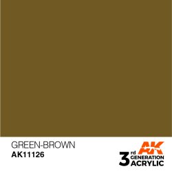 画像2: AKアクリル3G[AK11126][3G]グリーンブラウン