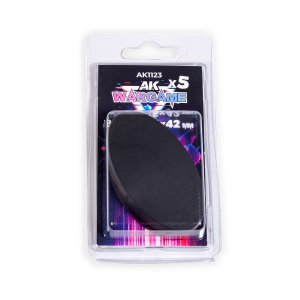 画像1: AKインタラクティブ[AK01123]楕円形ベース　75ｘ42ミリｘ5枚入り (1)