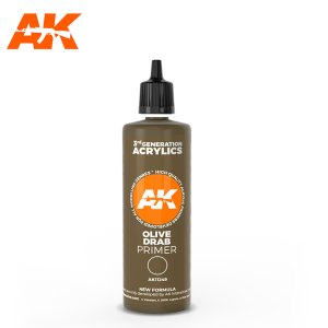 画像1: AKアクリル3G[AK11249][3G]オリーブドラブ・プライマー　100ML (1)