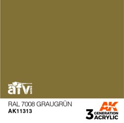 画像1: AKアクリル3G[AK11313][3G]RAL7008　グラウグリュン