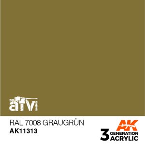 画像1: AKアクリル3G[AK11313][3G]RAL7008　グラウグリュン (1)