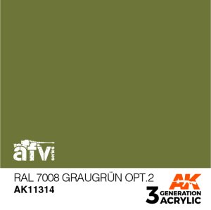 画像1: AKアクリル3G[AK11314]RAL7008　グラウグリュンOPT2 (1)