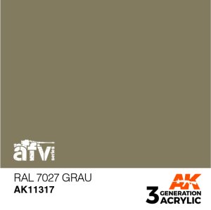 画像1: AKアクリル3G[AK11317]RAL7027　グラウ (1)