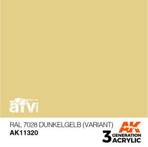 画像1: AKアクリル3G[AK11320]RAL7028　デュンケルゲルプ(バリアント) (1)