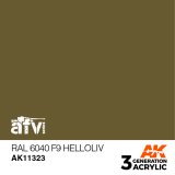 AKアクリル3G[AK11323][3G]RAL6040　F9ヘルオリーフ